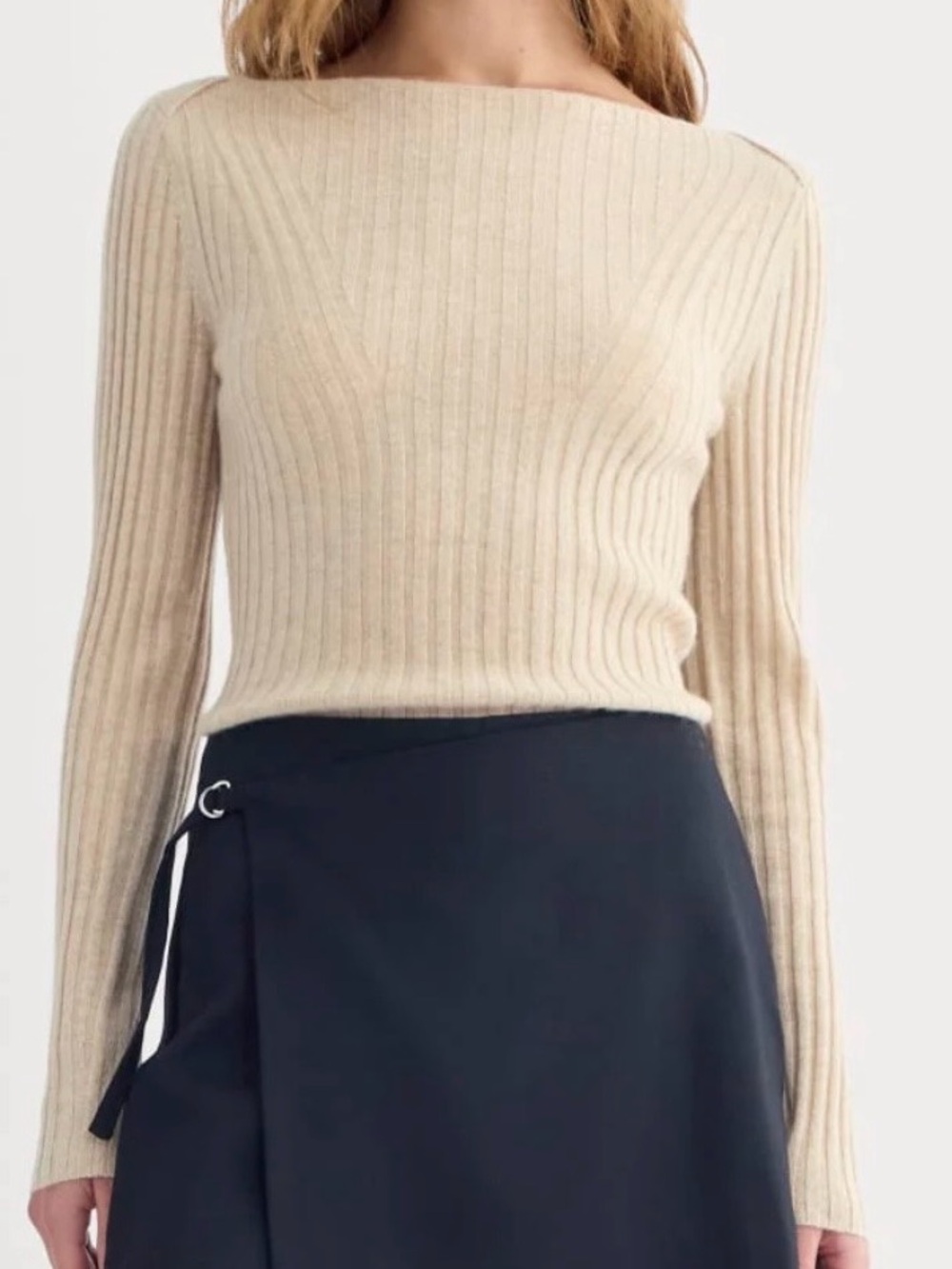 NWT Everlane Cashmere Ribbed Sweater